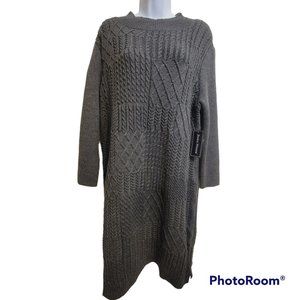 Jessica Howard Women's Grey Sweater Dress Size XL NWT
